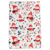 Merry kerstcadeautas medium cadeauzakje (Achterkant)