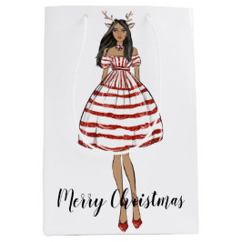 Merry kerstcadeautas medium cadeauzakje