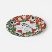 Merry kerstcadeautjes papieren bordje (Gekanteld)