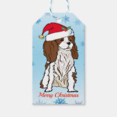 Merry KerstCavalier King Charles Cadeaulabel (Voorkant)
