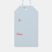 Merry KerstCavalier King Charles Cadeaulabel (Achterkant)