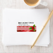 Merry KerstChevron Etiket (Insitu)