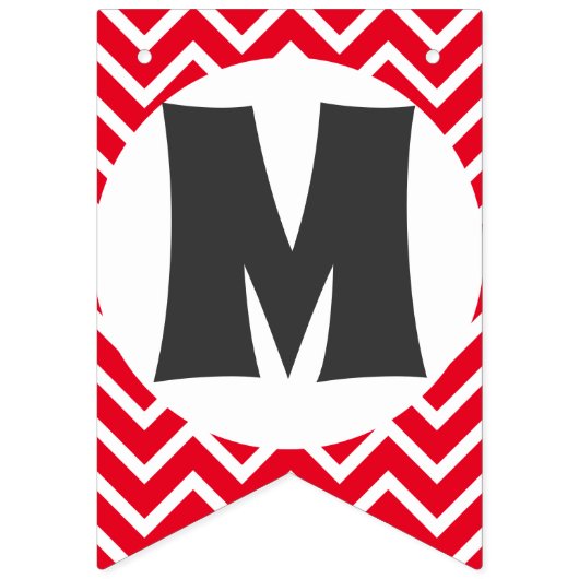 Merry-kerstchevron-strepen Vlaggetjes (Eerste vlag)