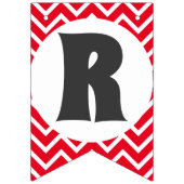 Merry-kerstchevron-strepen Vlaggetjes (Derde vlag)