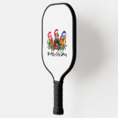 Merry KerstChicken Pickleball Paddle (Links)
