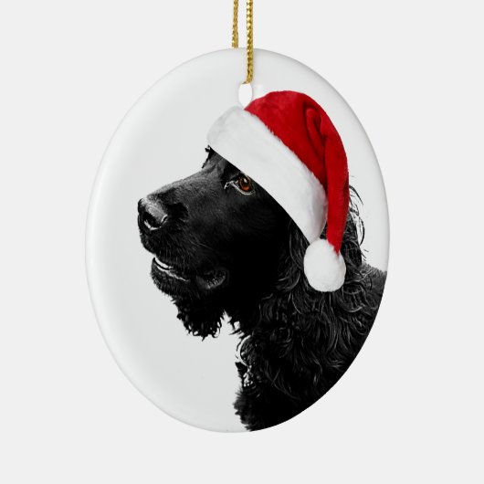 Merry KerstCocker Keramisch Ornament (Rechts)