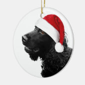 Merry KerstCocker Keramisch Ornament (Links)