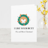 Merry Kerstcorgi grappi... Kaart (Gele Bloem)