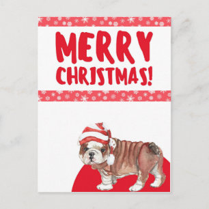 Merry Kerstcute Dog Briefkaart