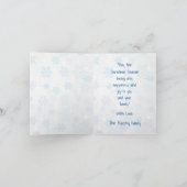 Merry Kerstcute Village Personalized Greeting Feestdagen Kaart (Binnen)