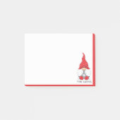 Merry Kerstcute Waterverf Elf Gnome Post-it® Notes (Voorkant)