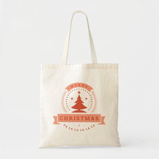 Merry Kerstdag Rad Design Boodschappentas Tote Bag (Voorkant)