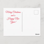 Merry Kerstdalmatian Briefkaart (Achterkant)