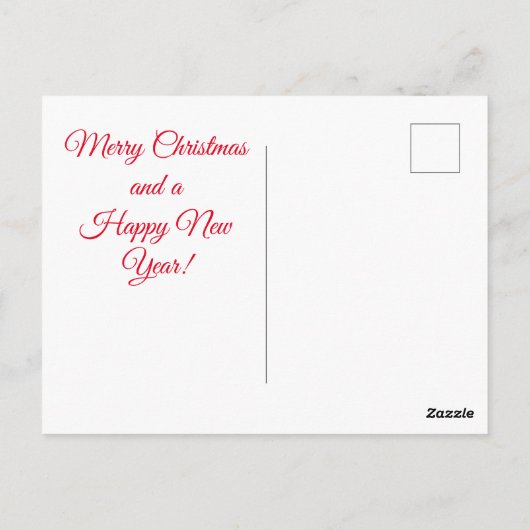 Merry Kerstdalmatian Briefkaart (Achterkant)