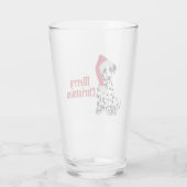 Merry Kerstdalmatian Glas (Achterkant)