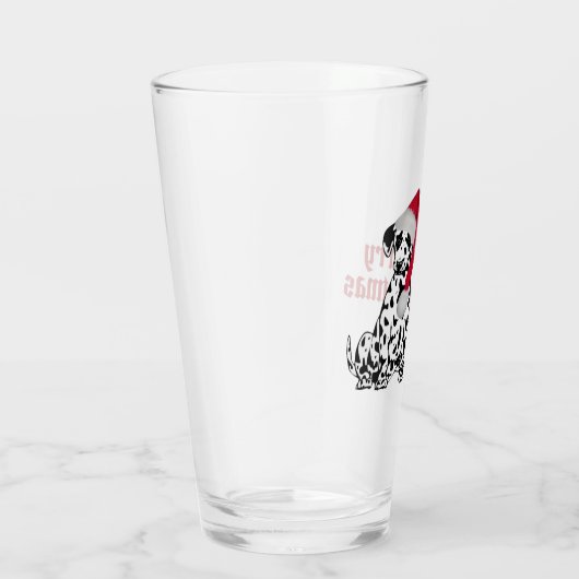 Merry Kerstdalmatian Glas (Rechts)