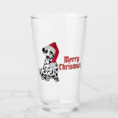 Merry Kerstdalmatian Glas (Voorkant)