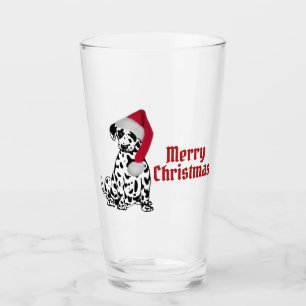 Merry Kerstdalmatian Glas