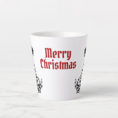 Merry Kerstdalmatian Latte Mok (Voorkant)