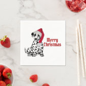 Merry Kerstdalmatian Servet (Insitu)