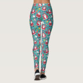 Merry Kerstdansende kerstman Leggings (Achterkant)