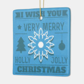 Merry Kerstdated Photo Ornament (Links)