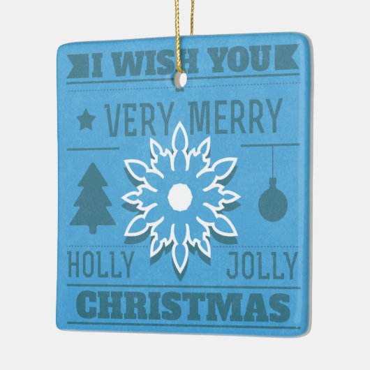 Merry Kerstdated Photo Ornament (Links)