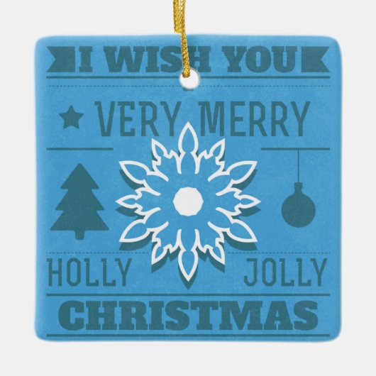 Merry Kerstdated Photo Ornament (Voorkant)