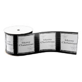 Merry Kerstdecorative Ribbon Grosgrain Lint (Spoel)