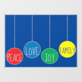 Merry Kerstdecos Window Cling Raamsticker