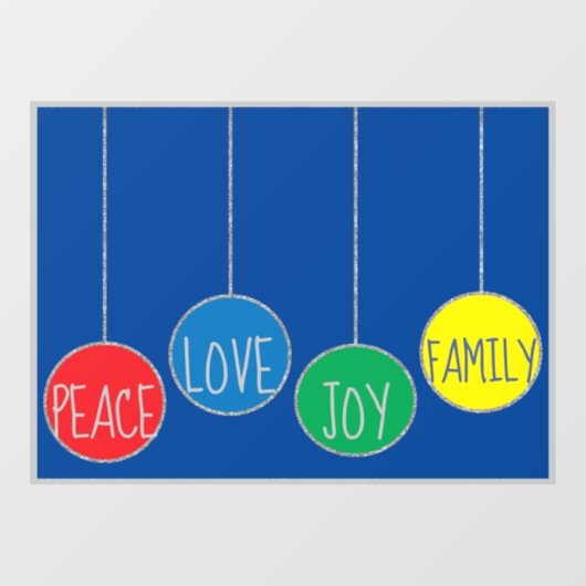 Merry Kerstdecos Window Cling Raamsticker (Vel)