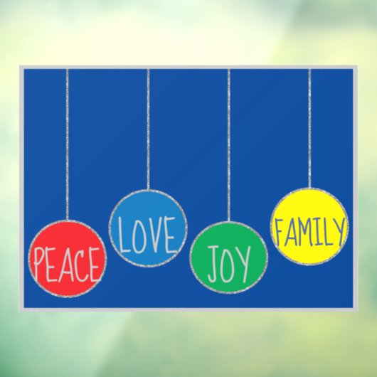 Merry Kerstdecos Window Cling Raamsticker (Vel 3)