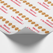 Merry Kerstdennenwerkpapier Cadeaupapier (Hoek)