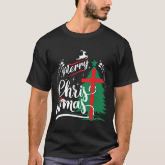 Merry kerstdesign Merry kerstt-Shirten T-shirt