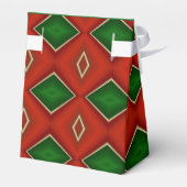 Merry Kerstdiamant Pattern Favor Box Bedankdoosjes (Achterkant)