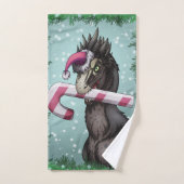 Merry Kerstdinosaur Bad Handdoek (Handdoek)