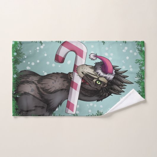 Merry Kerstdinosaur Bad Handdoek (Handdoek)