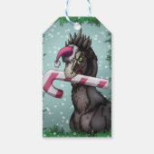Merry Kerstdinosaur Cadeaulabel (Voorkant)