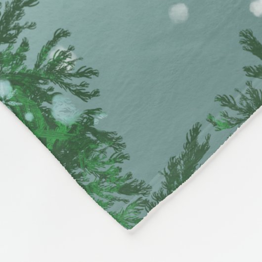 Merry Kerstdinosaur Fleece Deken (Hoek)