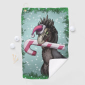 Merry Kerstdinosaur Golfhanddoek (Insitu)