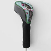 Merry Kerstdinosaur Golfheadcover (Schuin)