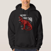 Merry Kerstdinosaur Hoodie (Voorkant)