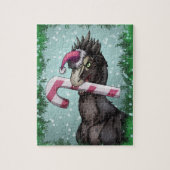 Merry Kerstdinosaur Legpuzzel (Verticaal)