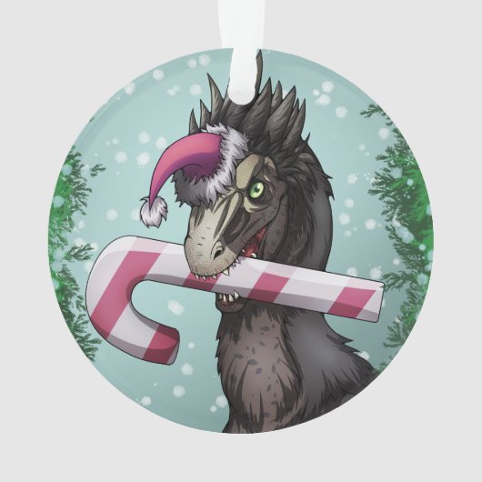 Merry Kerstdinosaur Ornament (achterkant)