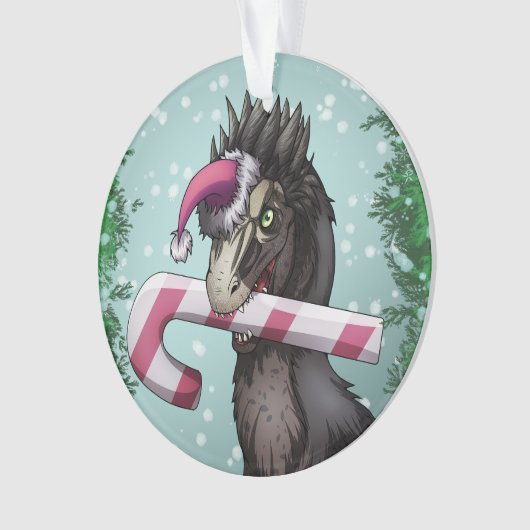 Merry Kerstdinosaur Ornament (voorkant)