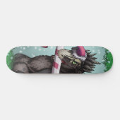Merry Kerstdinosaur Persoonlijk Skateboard (Horizontaal)