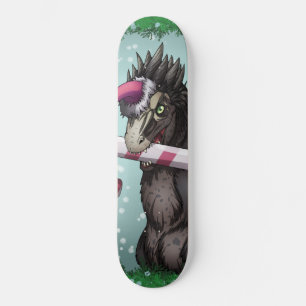 Merry Kerstdinosaur Persoonlijk Skateboard