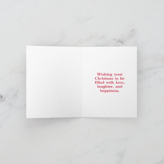 Merry Kerstdoberman Pinscher Feestdagen Kaart (Binnen)