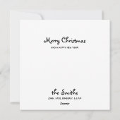 Merry Kerstdog Black Labrador Retriever Feestdagenkaart (Achterkant)