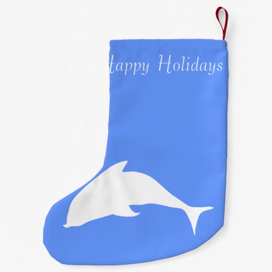 Merry Kerstdolphin Kleine Kerstsok (Achterkant)